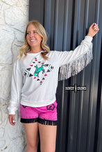 Load image into Gallery viewer, Casanova Sequin Fringe Sweater